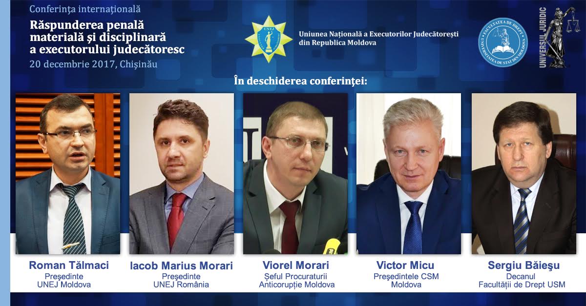 Conferința internațională  „Răspunderea penală , materială și disciplinară a executorului ...
